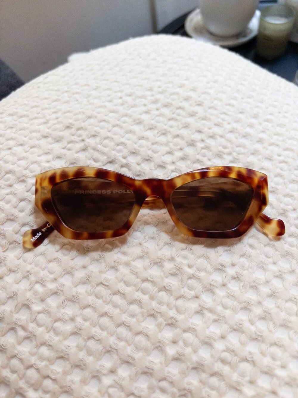 Princess Polly Tortoise Cat-Eye Sunglasses - NWOT
